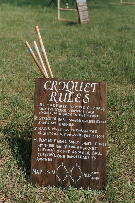 Backyard Croquet Setup