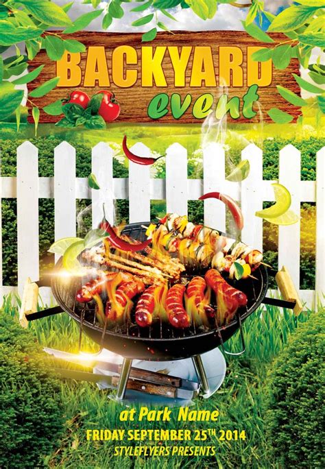 Backyard Party Flyer Template