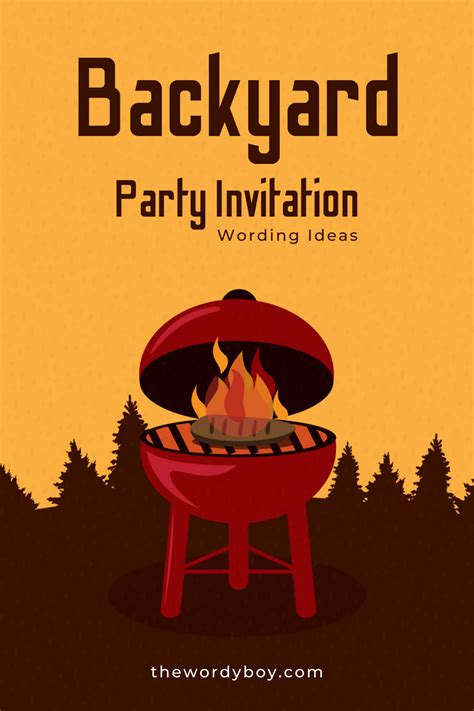 Backyard Party Invitation Template 2