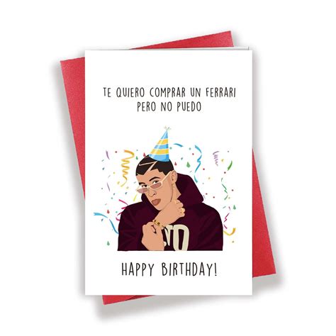 Bad Bunny Birthday Card Ideas