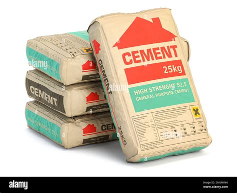 Bag of cement weighing around 40 pounds