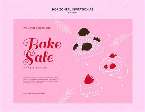 Bake Sale Invitation Template