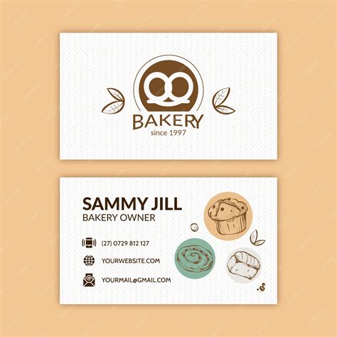 Bakery Card Design Ideas