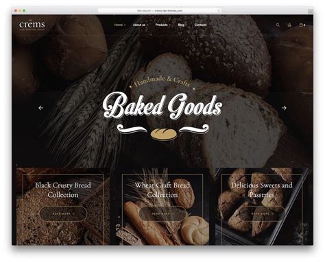 Bakery Website Template for WordPress