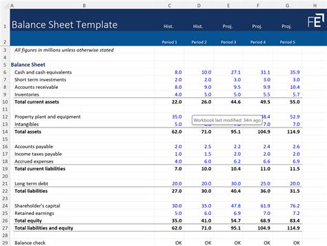 Balance Sheet Template