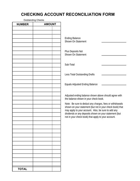 Balance Sheet Reconciliation Template PDF