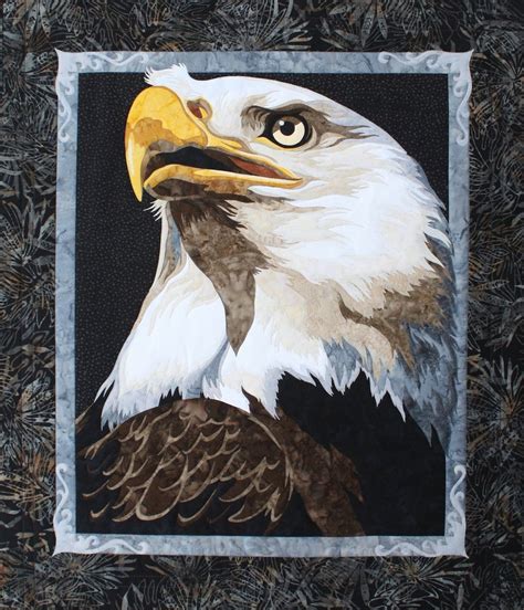 Bald eagle quilt pattern for printing