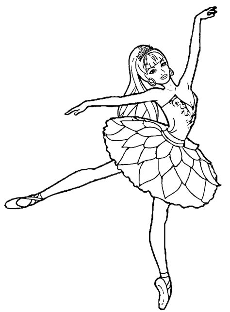 Ballerina Coloring Page