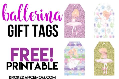 Ballerina Gift Tags