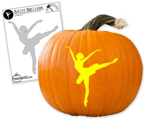 Ballerina pumpkin carving patterns