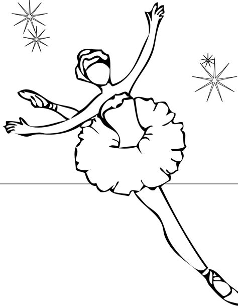 Ballet Dancer Coloring Page