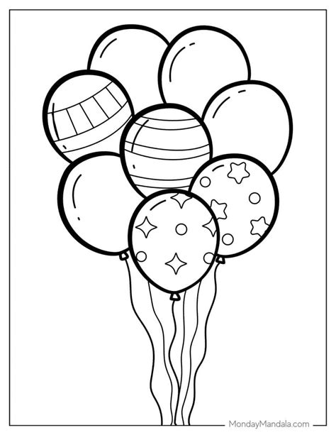 A hot air balloon coloring page