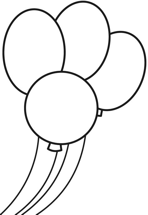 A balloon animal coloring page