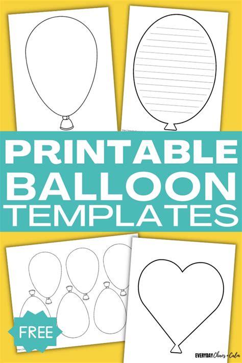 Balloon decoration templates