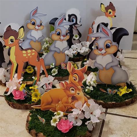 Bambi baby shower centerpieces