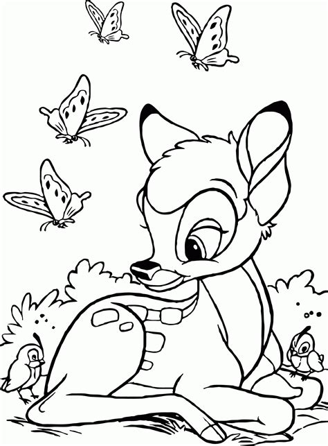 Bambi Coloring Page