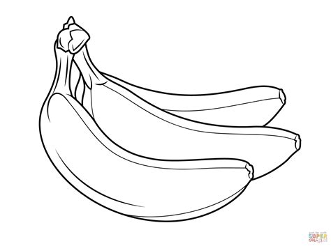 Banana Coloring Page