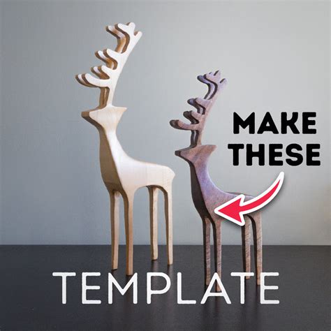 Bandsaw Reindeer Template