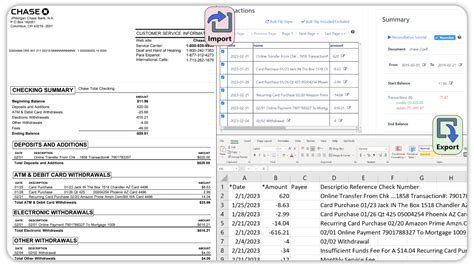 Bank Statement PDF to Excel Conversion