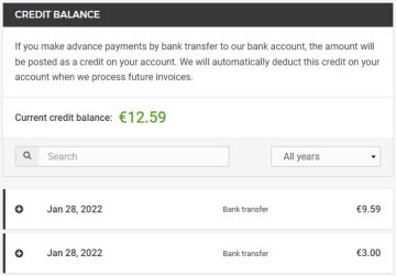 Bank transfers