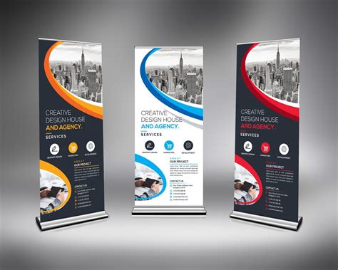 Banners Roll Up Template For Advertisement