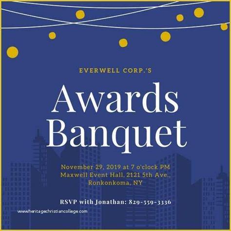 Banquet Program Template PPT