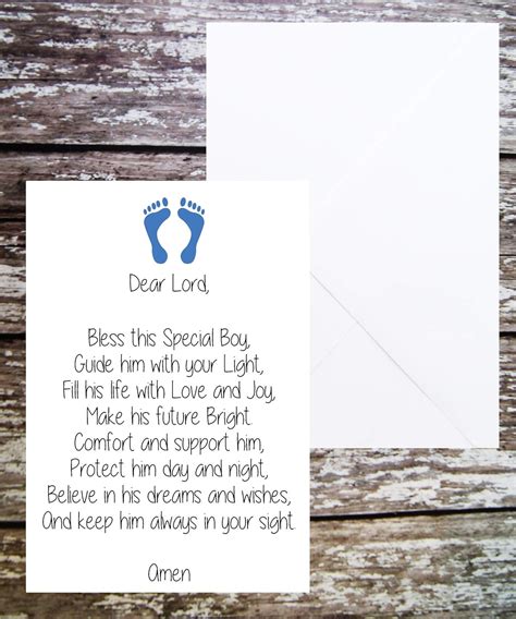 Baptism Card Poems