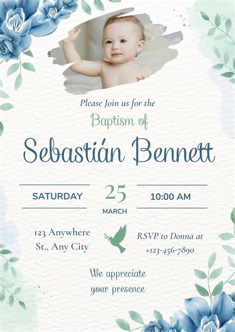 Baptism invitation idea 4