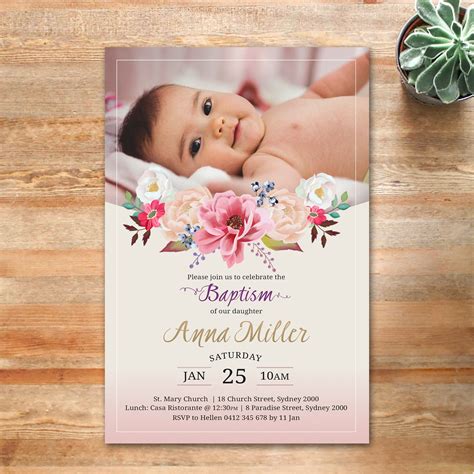 Baptism invitation idea 5