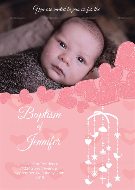 Baptism Invitation Template 5