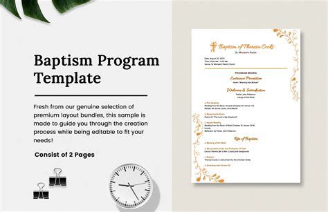 Baptism Program Template Google Docs