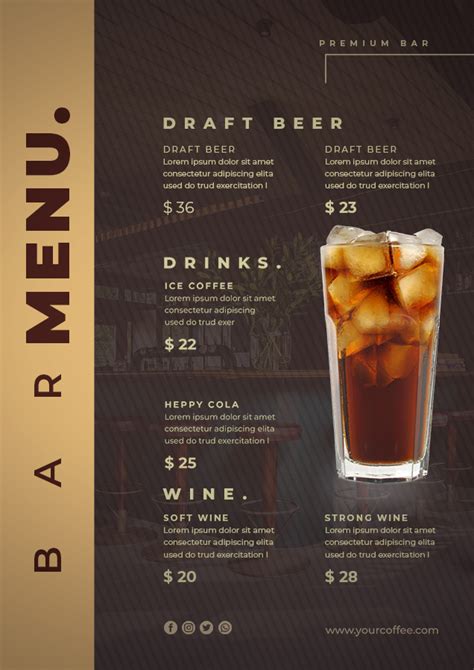 Bar Menu Template