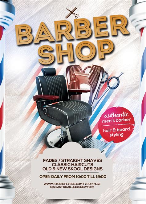 Barber Shop Flyer Template 1