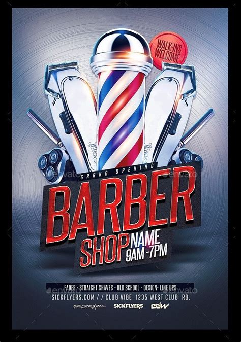 Barber Shop Flyer Templates