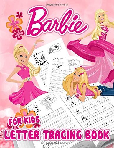 Barbie alphabet tracing template