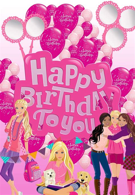 Barbie Birthday Card Printables