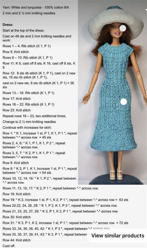 Image of handmade Barbie doll clothes