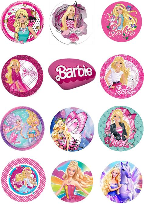 Barbie doll printable stickers