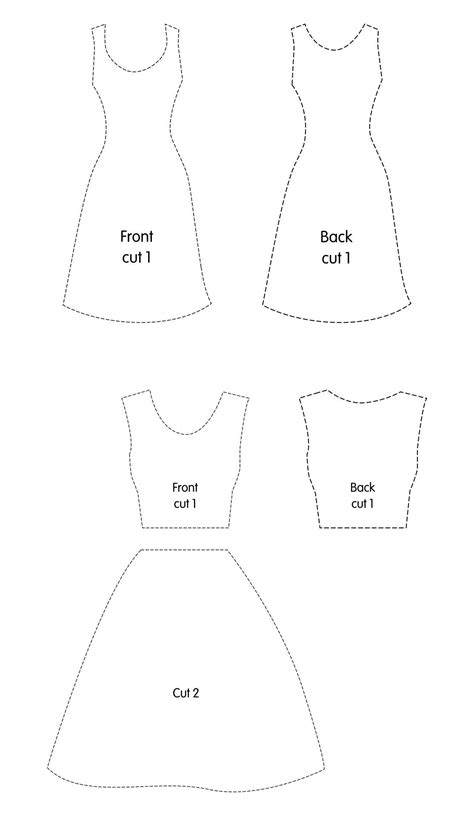 Barbie doll templates