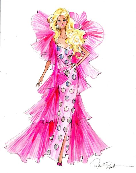 Barbie fashion illustrations for adults