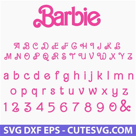 Barbie Font 3