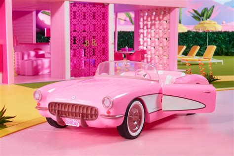 Barbie's holiday-themed car