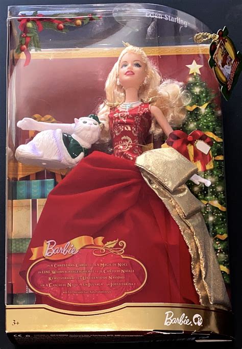 Barbie with a holiday-themed pet