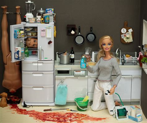 Barbie in a Kitchen Scene