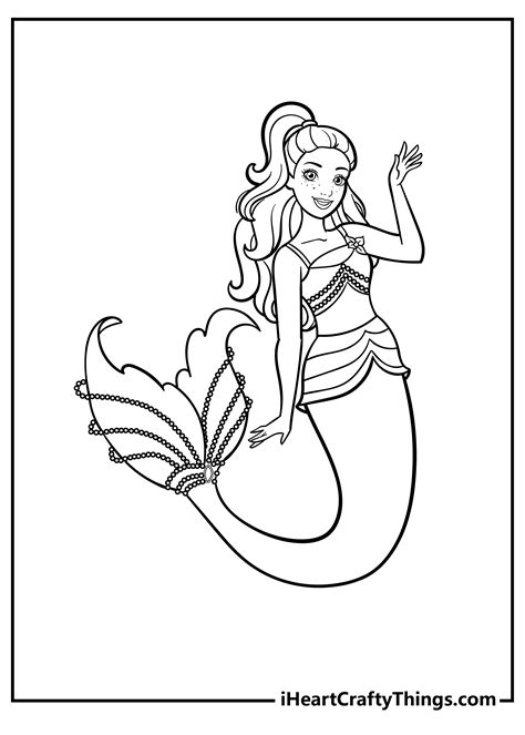 Barbie Mermaid Coloring Pages