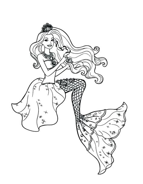 Barbie Mermaid Coloring Pages