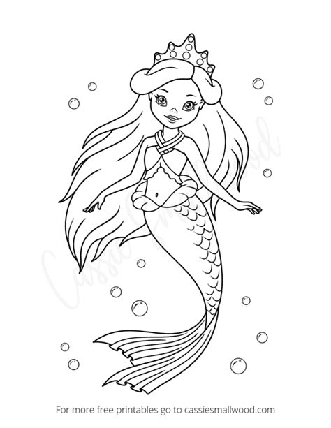 Barbie Mermaid Silhouette Template