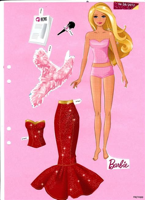 Barbie paper dolls for adults