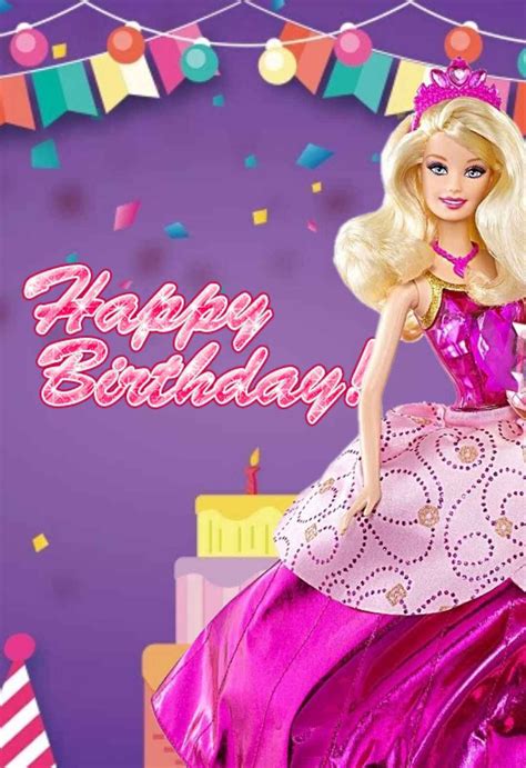 Barbie Princess Birthday Card