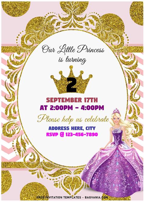 Barbie Princess Invitation